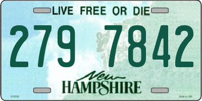 NH license plate 2797842