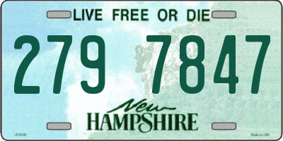 NH license plate 2797847
