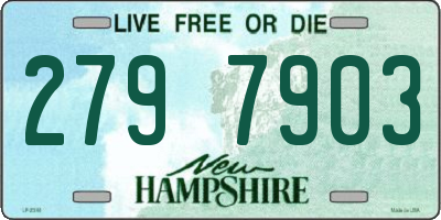 NH license plate 2797903