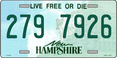 NH license plate 2797926