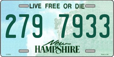NH license plate 2797933