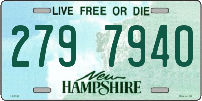 NH license plate 2797940