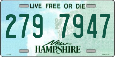 NH license plate 2797947