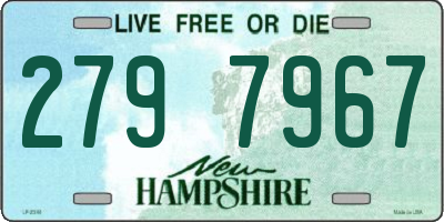 NH license plate 2797967