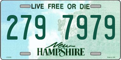 NH license plate 2797979