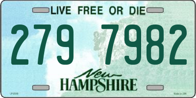 NH license plate 2797982