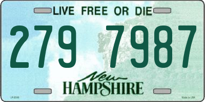 NH license plate 2797987