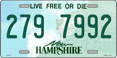 NH license plate 2797992