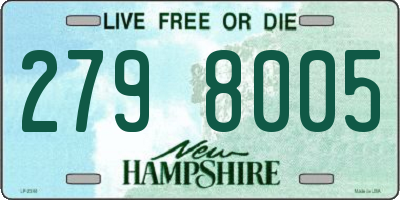NH license plate 2798005