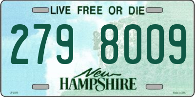 NH license plate 2798009