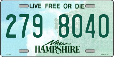 NH license plate 2798040