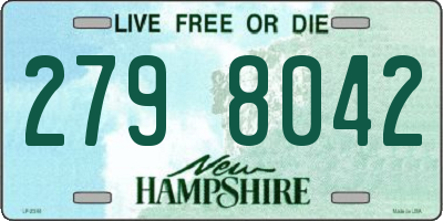 NH license plate 2798042