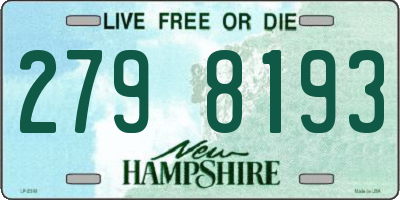 NH license plate 2798193
