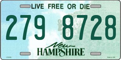 NH license plate 2798728