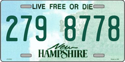 NH license plate 2798778