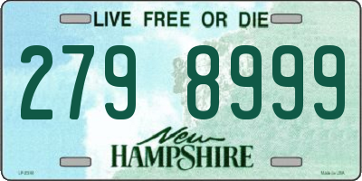 NH license plate 2798999