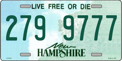 NH license plate 2799777