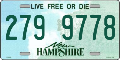 NH license plate 2799778