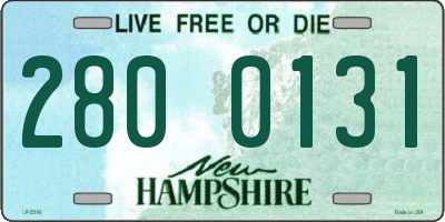 NH license plate 2800131
