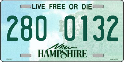 NH license plate 2800132