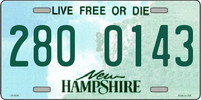NH license plate 2800143