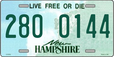NH license plate 2800144