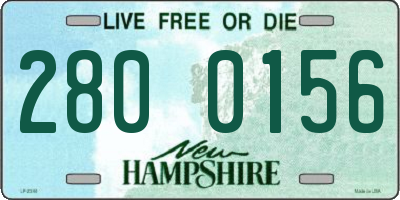 NH license plate 2800156