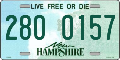 NH license plate 2800157