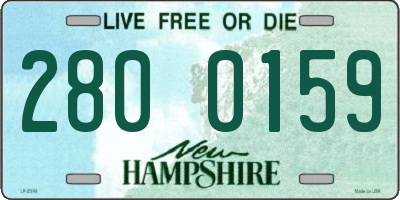 NH license plate 2800159