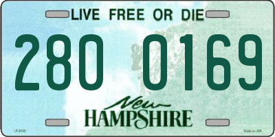 NH license plate 2800169