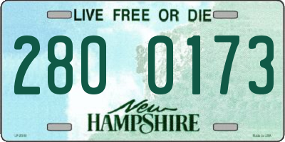 NH license plate 2800173