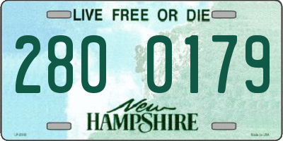 NH license plate 2800179
