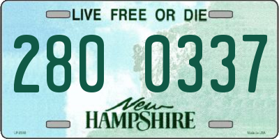 NH license plate 2800337