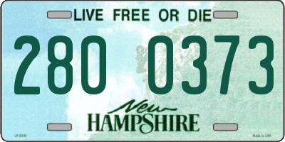 NH license plate 2800373