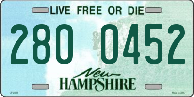 NH license plate 2800452
