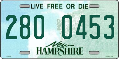 NH license plate 2800453