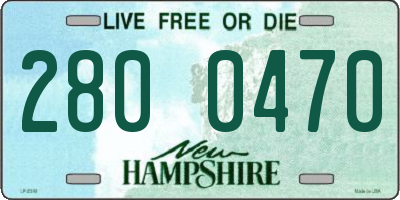 NH license plate 2800470