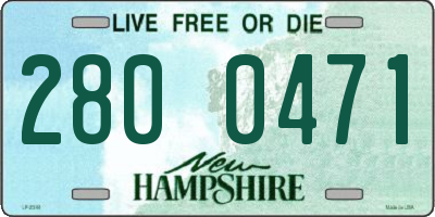 NH license plate 2800471