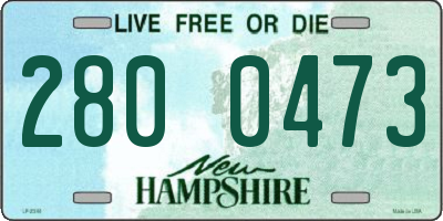 NH license plate 2800473