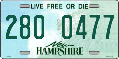NH license plate 2800477
