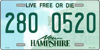 NH license plate 2800520