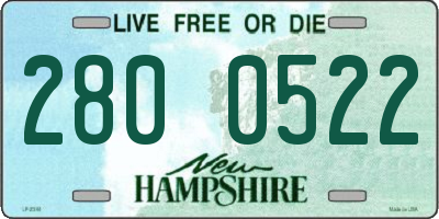 NH license plate 2800522