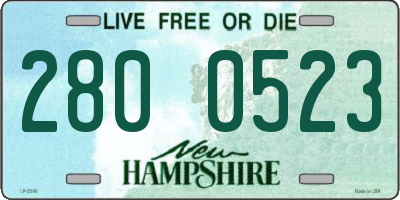 NH license plate 2800523