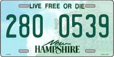 NH license plate 2800539