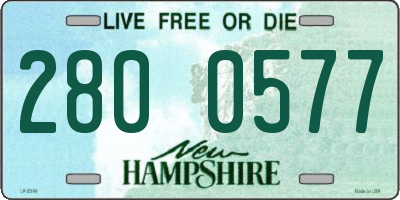 NH license plate 2800577