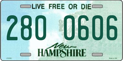 NH license plate 2800606