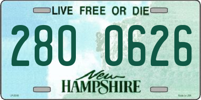 NH license plate 2800626