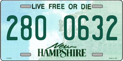 NH license plate 2800632