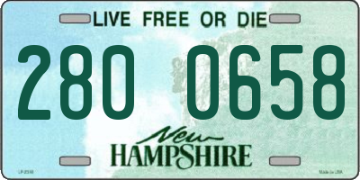 NH license plate 2800658