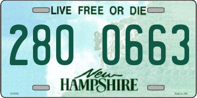 NH license plate 2800663